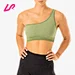 one shoulder sports bra